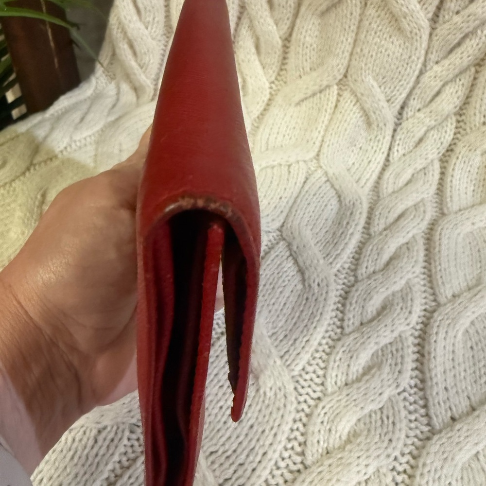 Prada Red Saffiano Leather Wallet - Picture 3 of 13